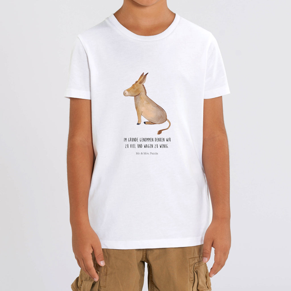 12-14 Jahre Kinder T-Shirt Esel Tiermotive, Gute Laune, lustige Sprüche, Tiere, Esel, Weisheit, Lebensmut, Lebensglück, Ziel, Lebensziel, Mut, erfolg, tapferkeit, positive gedanken, zuversicht