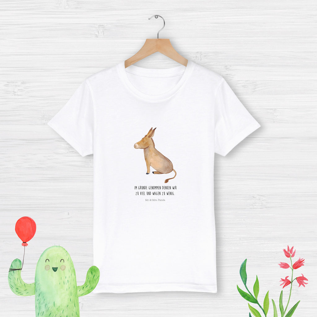 12-14 Jahre Kinder T-Shirt Esel Tiermotive, Gute Laune, lustige Sprüche, Tiere, Esel, Weisheit, Lebensmut, Lebensglück, Ziel, Lebensziel, Mut, erfolg, tapferkeit, positive gedanken, zuversicht