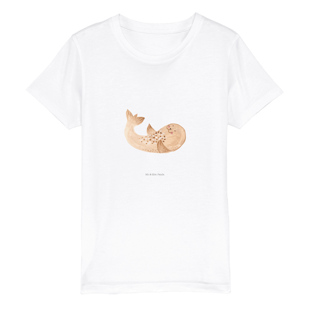 12-14 Jahre Kinder T-Shirt Robbe liegend Tiermotive, Gute Laune, lustige Sprüche, Tiere, Robbe, Robben, Seehund, Strand, Meerestier, Ostsee, Nordsee, Lachen, Freude