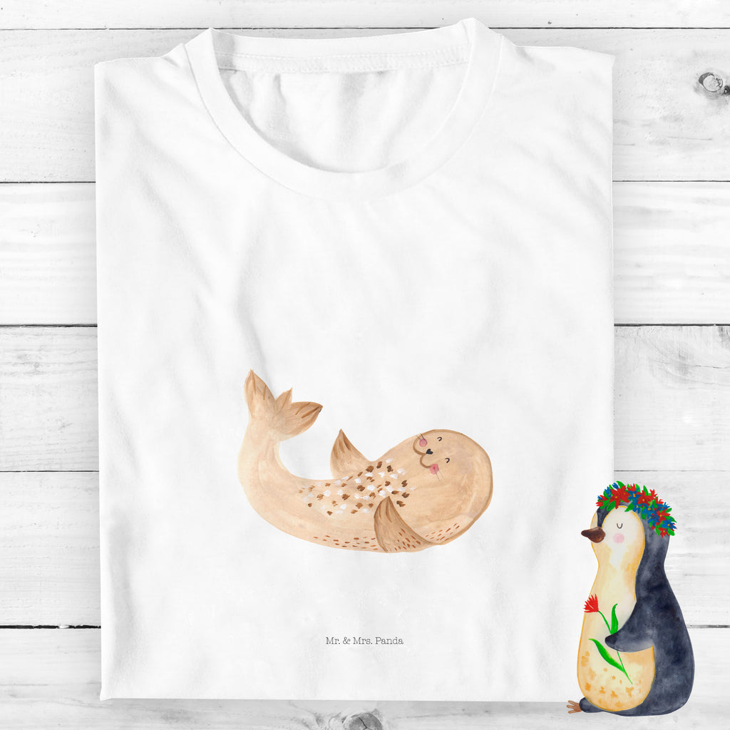 12-14 Jahre Kinder T-Shirt Robbe liegend Tiermotive, Gute Laune, lustige Sprüche, Tiere, Robbe, Robben, Seehund, Strand, Meerestier, Ostsee, Nordsee, Lachen, Freude