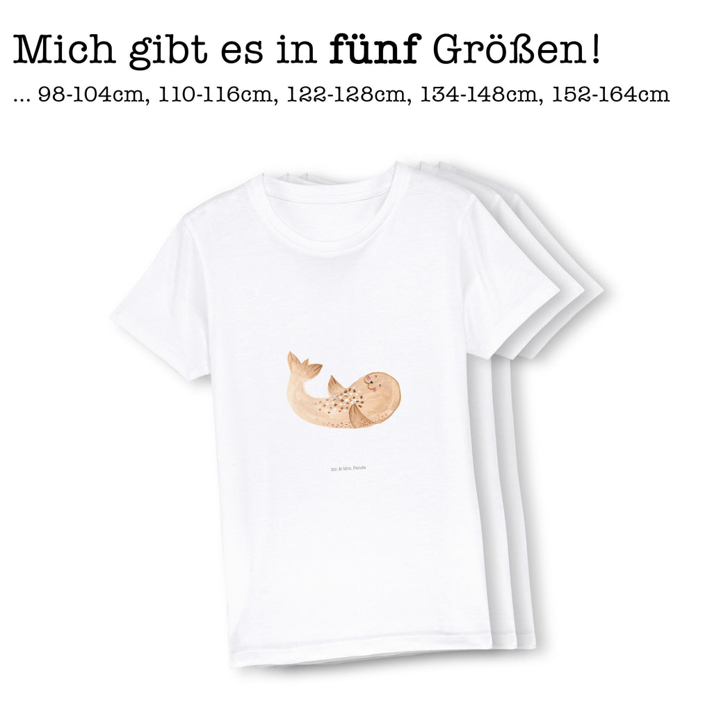 12-14 Jahre Kinder T-Shirt Robbe liegend Tiermotive, Gute Laune, lustige Sprüche, Tiere, Robbe, Robben, Seehund, Strand, Meerestier, Ostsee, Nordsee, Lachen, Freude