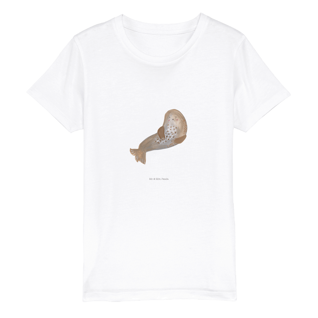 12-14 Jahre Kinder T-Shirt Robbe lachend Tiermotive, Gute Laune, lustige Sprüche, Tiere, Robbe, Robben, Seehund, Strand, Meerestier, Ostsee, Nordsee