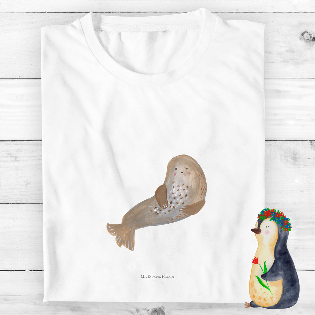 12-14 Jahre Kinder T-Shirt Robbe lachend Tiermotive, Gute Laune, lustige Sprüche, Tiere, Robbe, Robben, Seehund, Strand, Meerestier, Ostsee, Nordsee