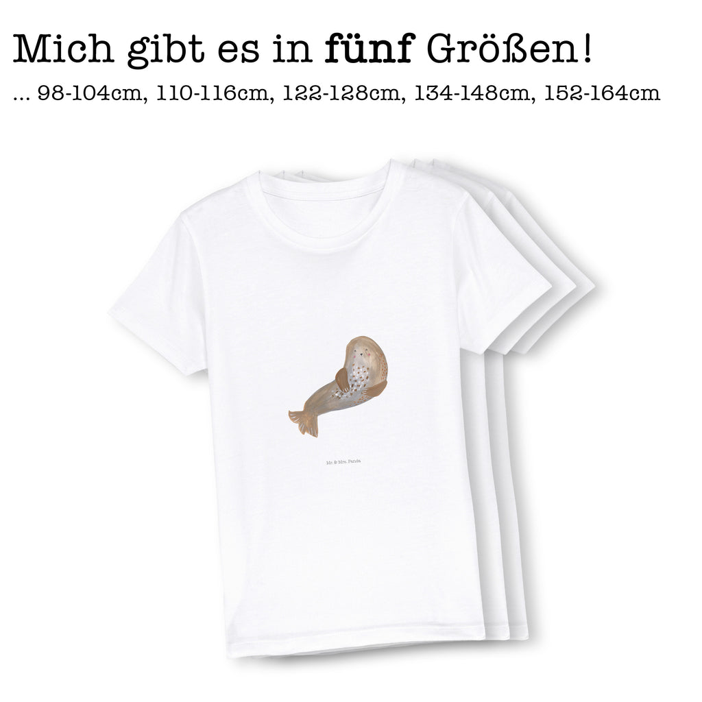 12-14 Jahre Kinder T-Shirt Robbe lachend Tiermotive, Gute Laune, lustige Sprüche, Tiere, Robbe, Robben, Seehund, Strand, Meerestier, Ostsee, Nordsee