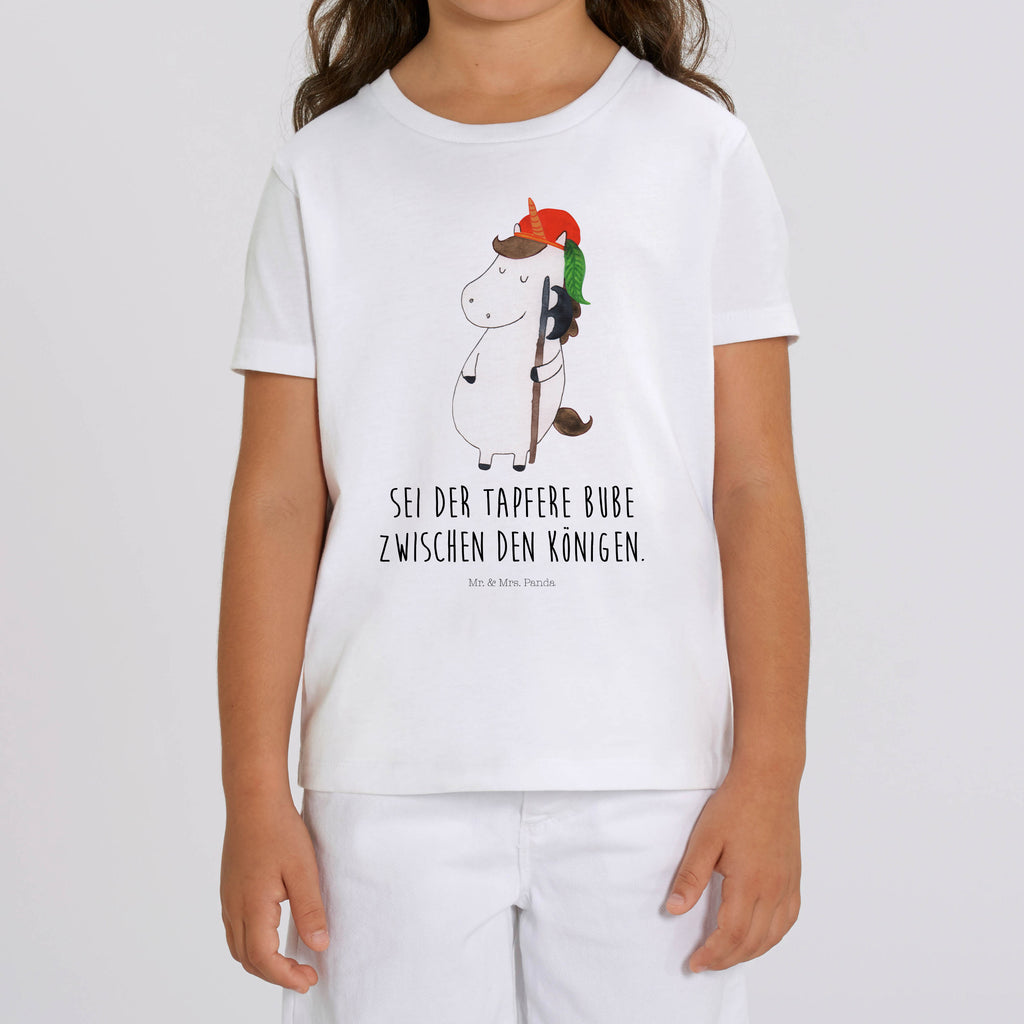 Organic Kinder T-Shirt Einhorn Bube Kinder T-Shirt, Kinder T-Shirt Mädchen, Kinder T-Shirt Jungen, Einhorn, Einhörner, Einhorn Deko, Pegasus, Unicorn, Bube, Mittelalter