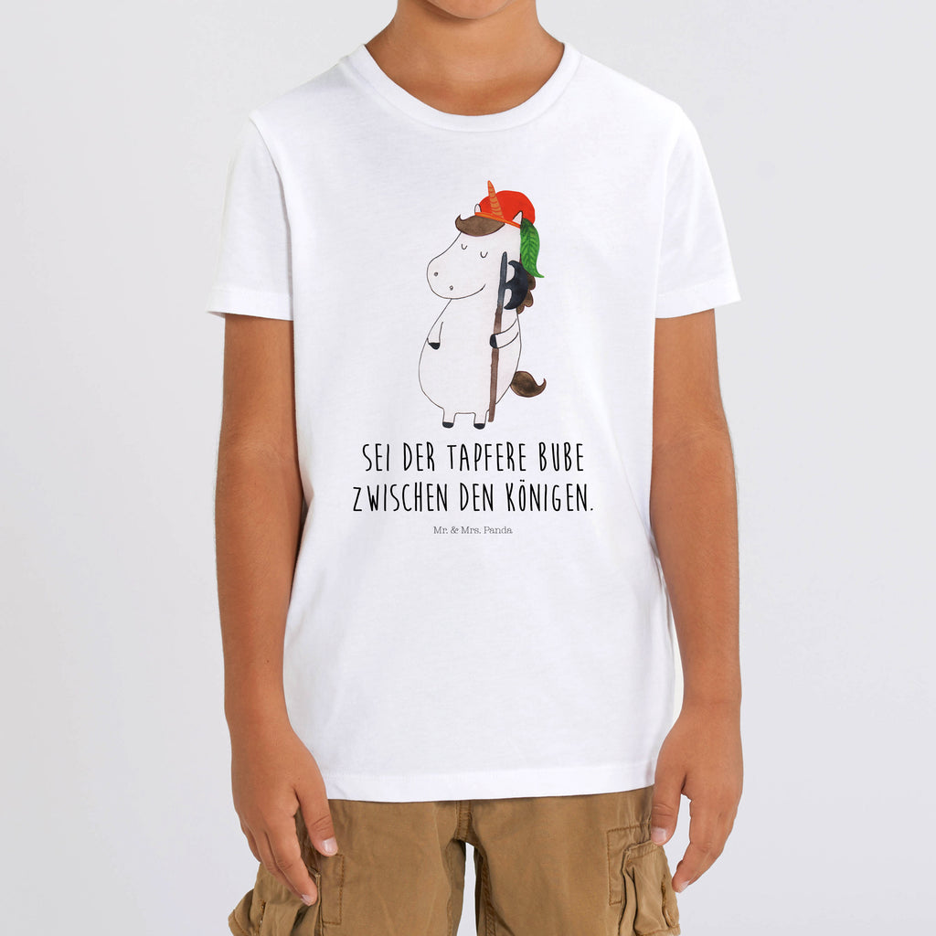 Organic Kinder T-Shirt Einhorn Bube Kinder T-Shirt, Kinder T-Shirt Mädchen, Kinder T-Shirt Jungen, Einhorn, Einhörner, Einhorn Deko, Pegasus, Unicorn, Bube, Mittelalter