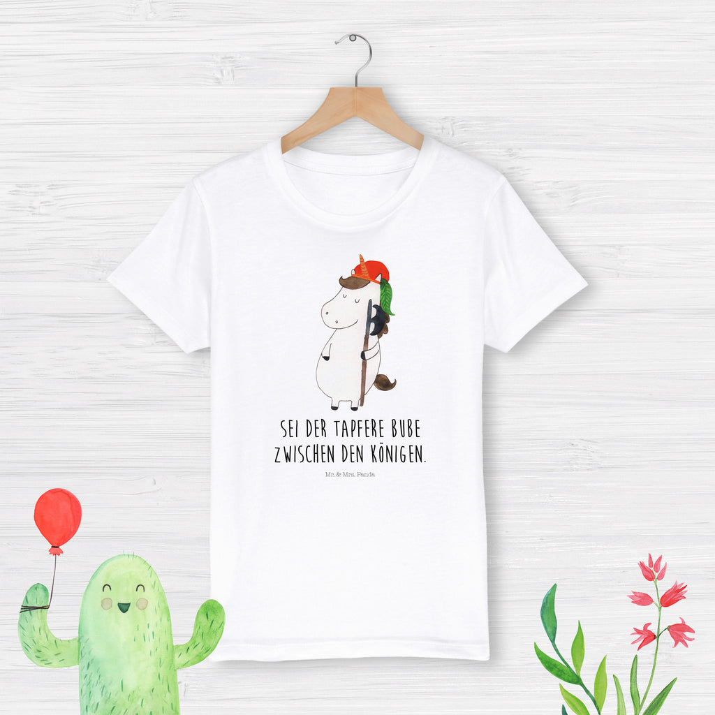 Organic Kinder T-Shirt Einhorn Bube Kinder T-Shirt, Kinder T-Shirt Mädchen, Kinder T-Shirt Jungen, Einhorn, Einhörner, Einhorn Deko, Pegasus, Unicorn, Bube, Mittelalter