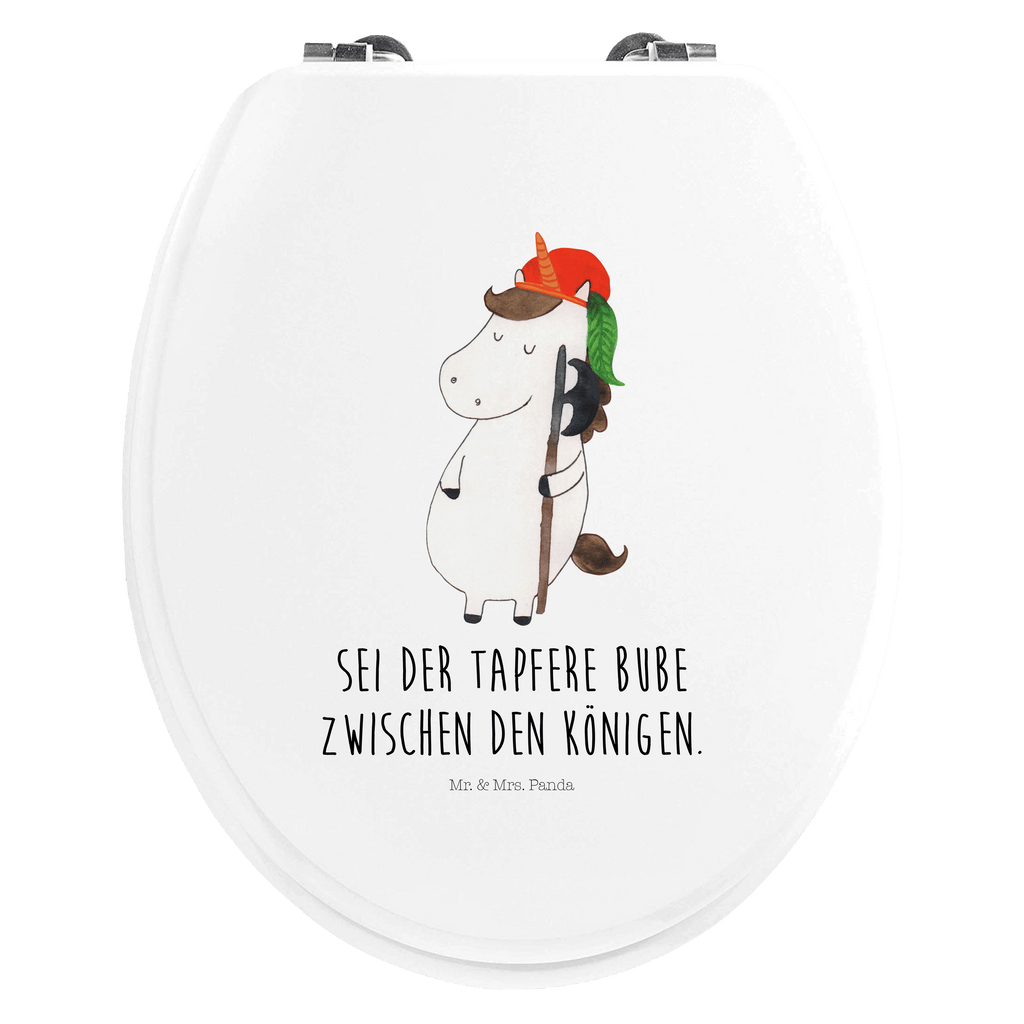 Motiv WC Sitz Einhorn Bube Klobrille, Klodeckel, Toilettendeckel, WC-Sitz, Toilette, Einhorn, Einhörner, Einhorn Deko, Pegasus, Unicorn, Bube, Mittelalter