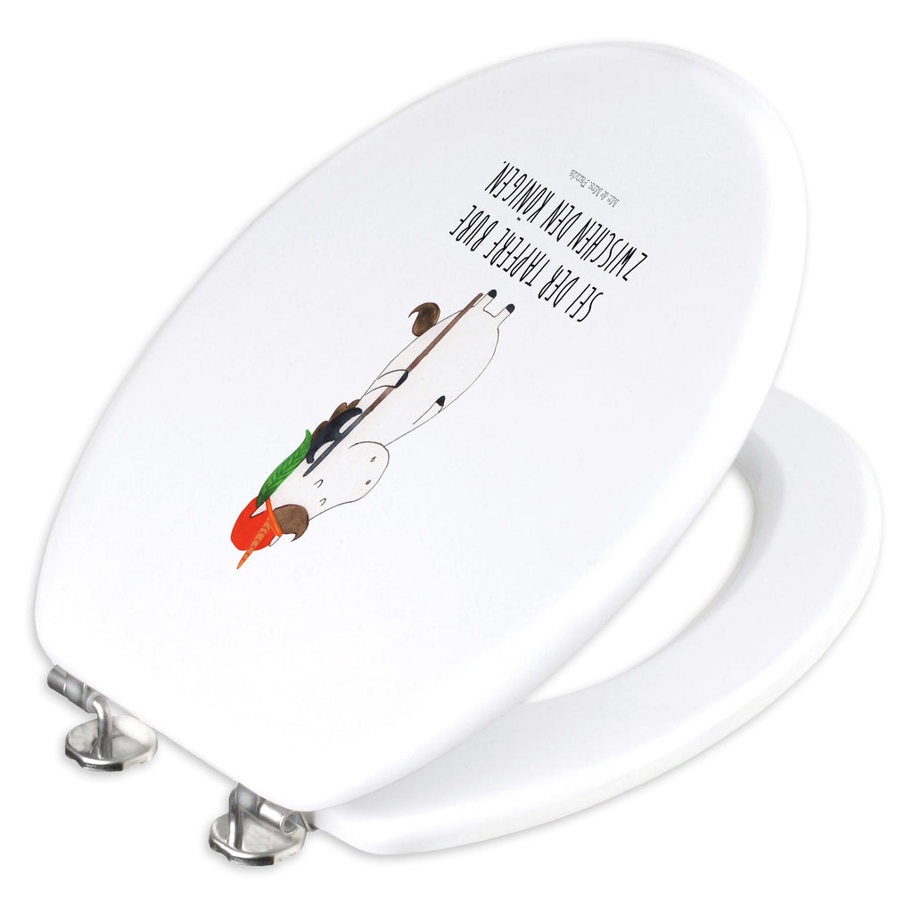 Motiv WC Sitz Einhorn Bube Klobrille, Klodeckel, Toilettendeckel, WC-Sitz, Toilette, Einhorn, Einhörner, Einhorn Deko, Pegasus, Unicorn, Bube, Mittelalter