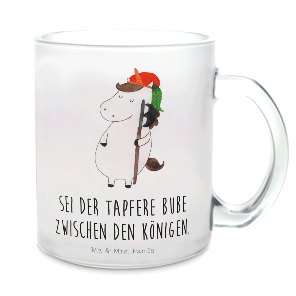 Teetasse Einhorn Bube Teetasse, Teeglas, Teebecher, Tasse mit Henkel, Tasse, Glas Teetasse, Teetasse aus Glas, Einhorn, Einhörner, Einhorn Deko, Pegasus, Unicorn, Bube, Mittelalter