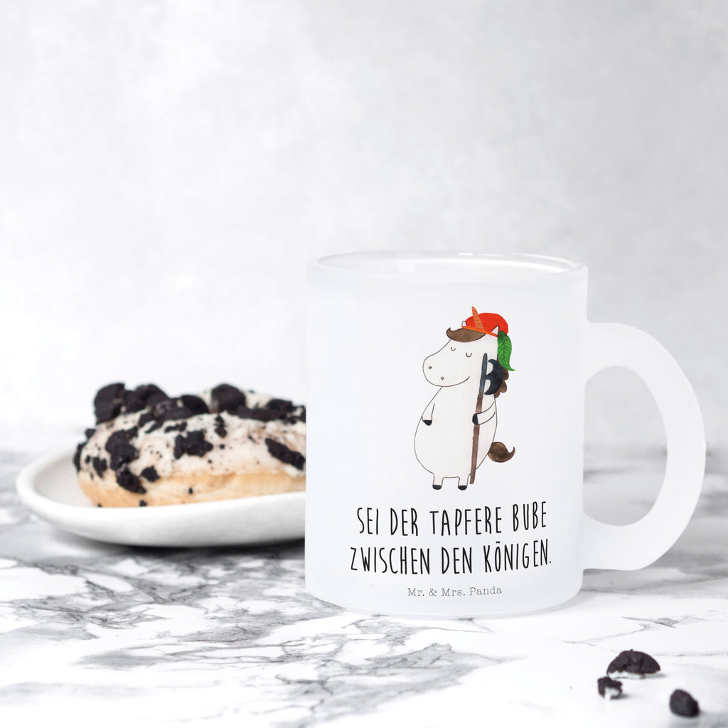 Teetasse Einhorn Bube Teetasse, Teeglas, Teebecher, Tasse mit Henkel, Tasse, Glas Teetasse, Teetasse aus Glas, Einhorn, Einhörner, Einhorn Deko, Pegasus, Unicorn, Bube, Mittelalter
