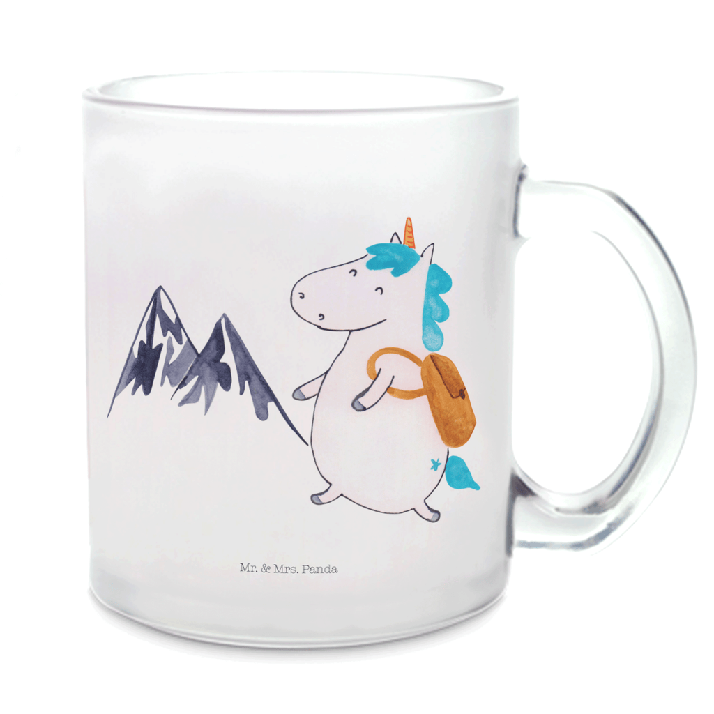 Teetasse Einhorn Bergsteiger Teetasse, Teeglas, Teebecher, Tasse mit Henkel, Tasse, Glas Teetasse, Teetasse aus Glas, Einhorn, Einhörner, Einhorn Deko, Pegasus, Unicorn, Bergsteiger, Abenteuer, Berge, Abenteurer, Weltenbummler, Weltreise, Reisen, Urlaub, Entdecker