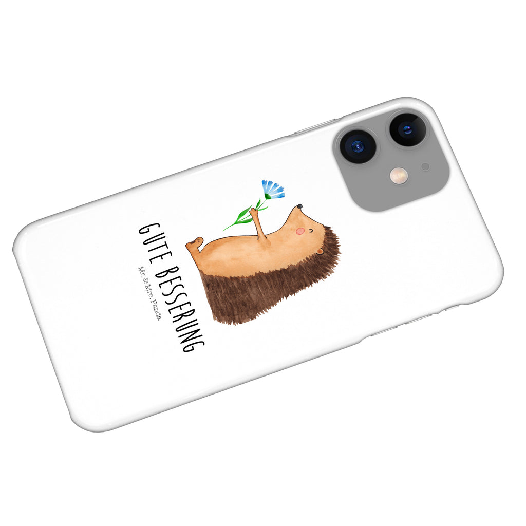 Iphone 11 Handyhülle Igel mit Blume Iphone 11, Handyhülle, Smartphone Hülle, Handy Case, Handycover, Hülle, Tiermotive, Gute Laune, lustige Sprüche, Tiere, Igel, Gute Besserung, Genesungswünsche, Krankheit, Krankenhaus, krank, Besuch