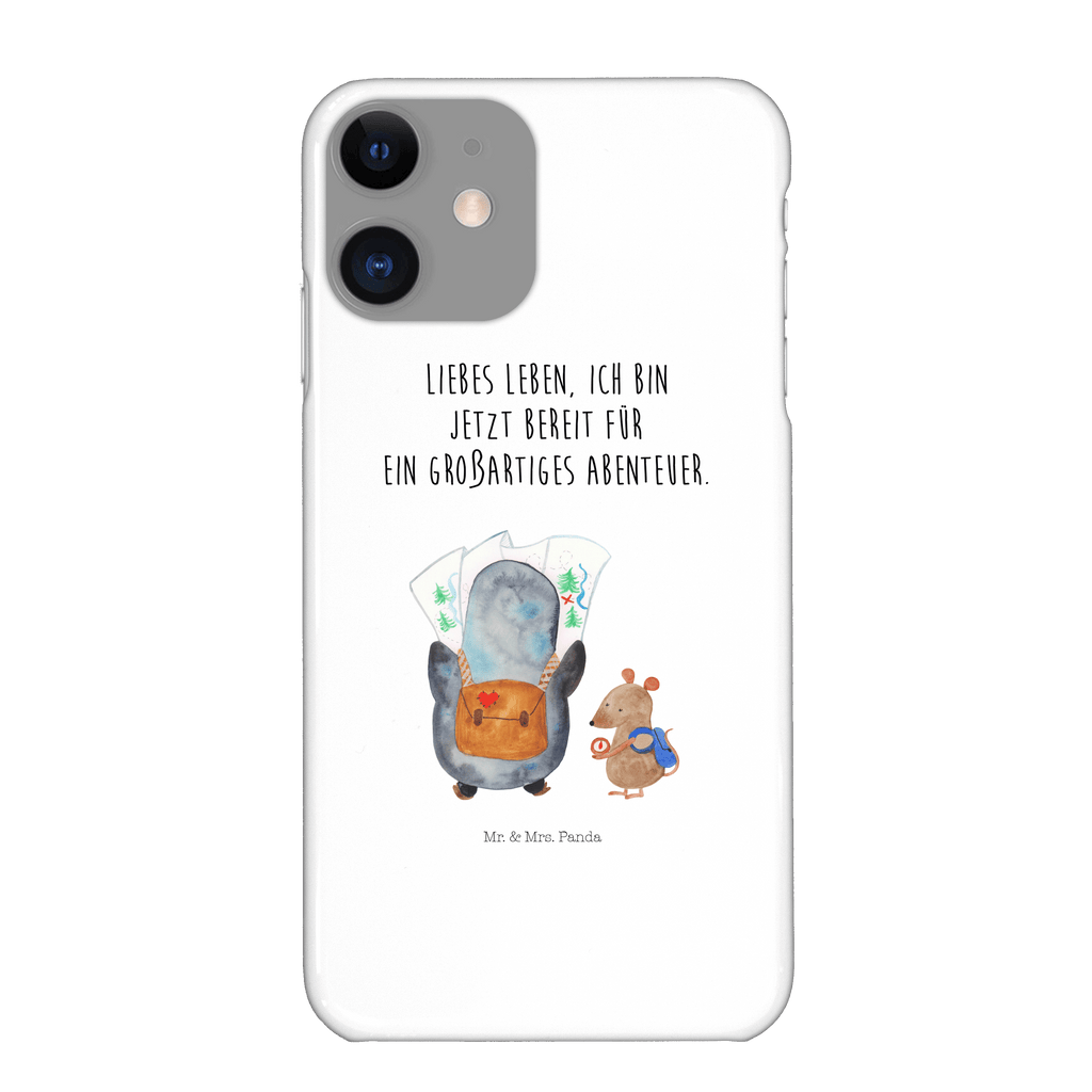 Iphone 11 Handyhülle Pinguin & Maus Wanderer Iphone 11, Handyhülle, Smartphone Hülle, Handy Case, Handycover, Hülle, Pinguin, Pinguine, Abenteurer, Abenteuer, Roadtrip, Ausflug, Wanderlust, wandern