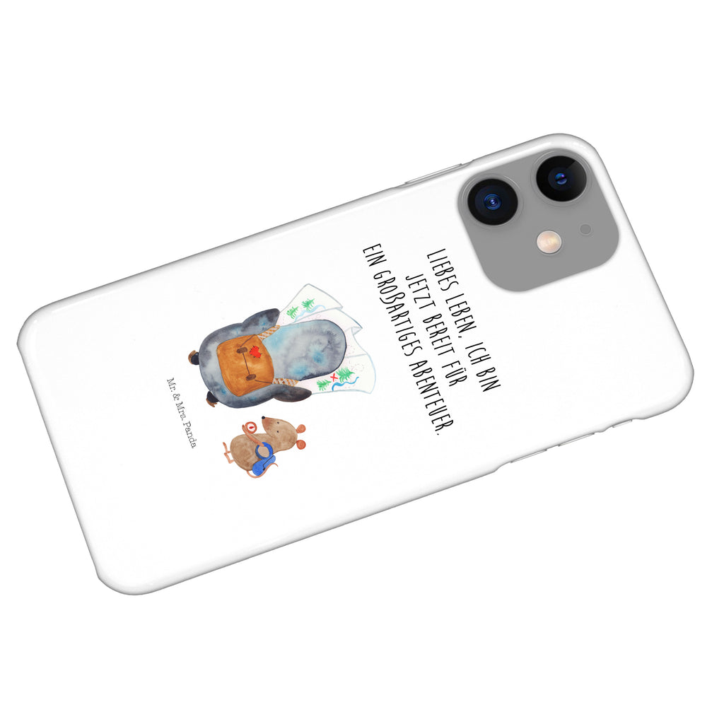 Iphone 11 Handyhülle Pinguin & Maus Wanderer Iphone 11, Handyhülle, Smartphone Hülle, Handy Case, Handycover, Hülle, Pinguin, Pinguine, Abenteurer, Abenteuer, Roadtrip, Ausflug, Wanderlust, wandern