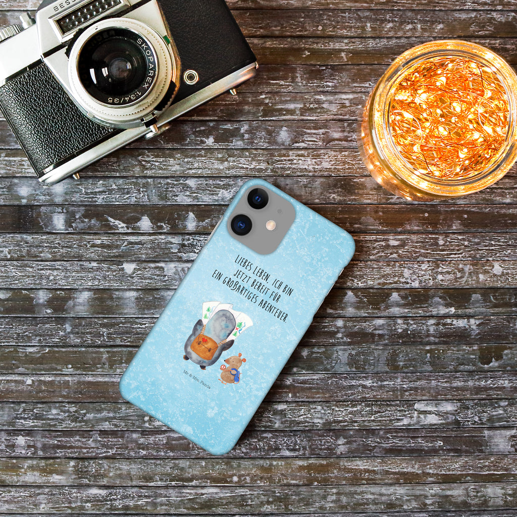 Iphone 11 Handyhülle Pinguin & Maus Wanderer Iphone 11, Handyhülle, Smartphone Hülle, Handy Case, Handycover, Hülle, Pinguin, Pinguine, Abenteurer, Abenteuer, Roadtrip, Ausflug, Wanderlust, wandern