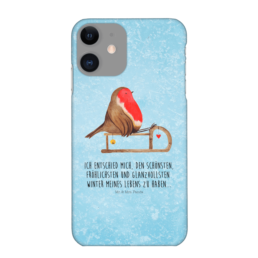 Iphone 11 Handyhülle Rotkehlchen Schlitten Iphone 11, Handyhülle, Smartphone Hülle, Handy Case, Handycover, Hülle, Winter, Weihnachten, Weihnachtsdeko, Nikolaus, Advent, Heiligabend, Wintermotiv, Schlitten, Vogel