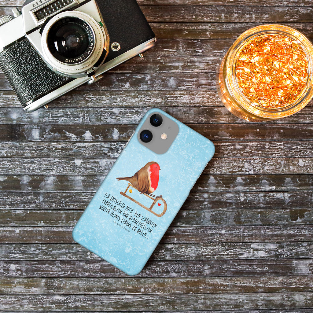 Iphone 11 Handyhülle Rotkehlchen Schlitten Iphone 11, Handyhülle, Smartphone Hülle, Handy Case, Handycover, Hülle, Winter, Weihnachten, Weihnachtsdeko, Nikolaus, Advent, Heiligabend, Wintermotiv, Schlitten, Vogel