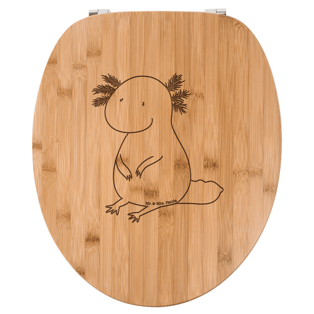 WC Sitz Axolotl Klobrille, Klodeckel, Toilettendeckel, WC-Sitz, Toilette, Axolotl, Molch, Axolot, vergnügt, fröhlich, zufrieden, Lebensstil, Weisheit, Lebensweisheit, Liebe, Freundin