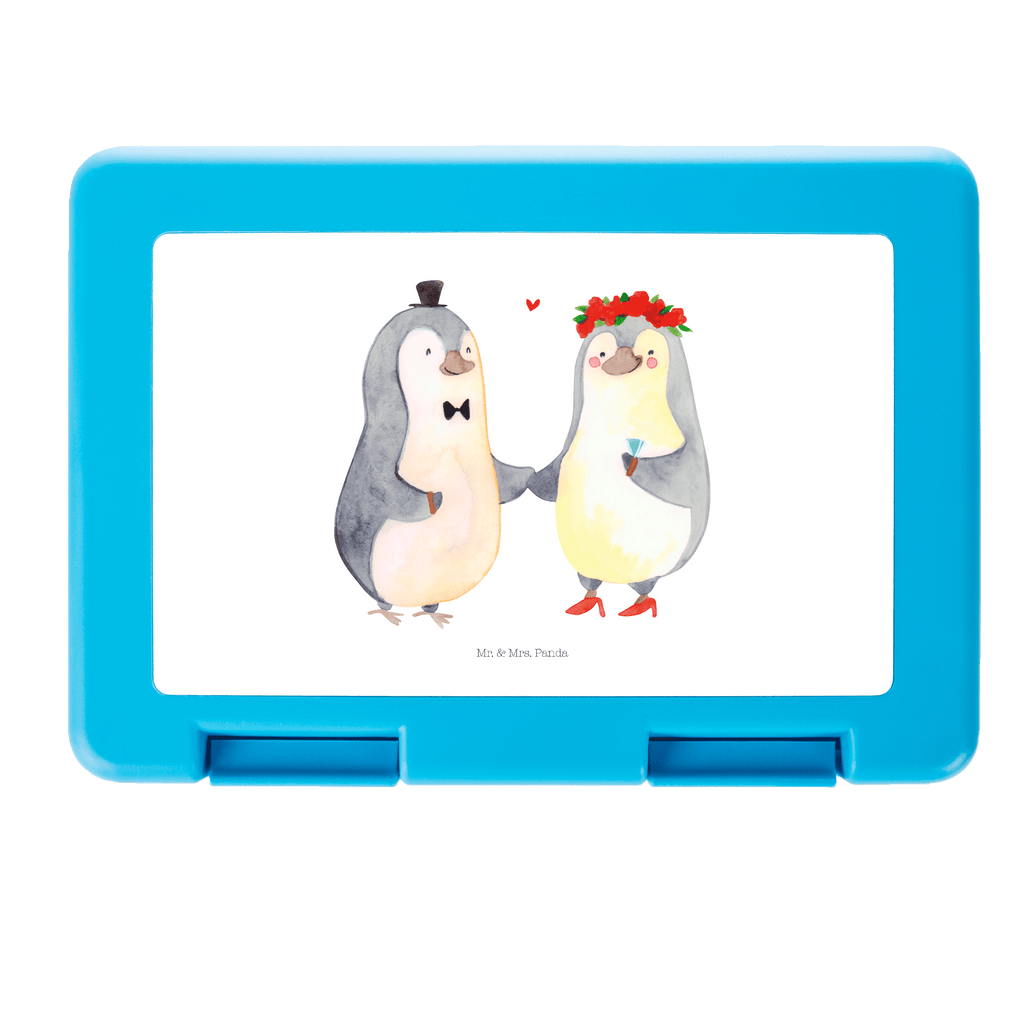 Brotdose Pinguin Heirat Brotbox, Snackbox, Lunch box, Butterbrotdose, Brotzeitbox, Liebe, Partner, Freund, Freundin, Ehemann, Ehefrau, Heiraten, Verlobung, Heiratsantrag, Liebesgeschenk, Jahrestag, Hocheitstag