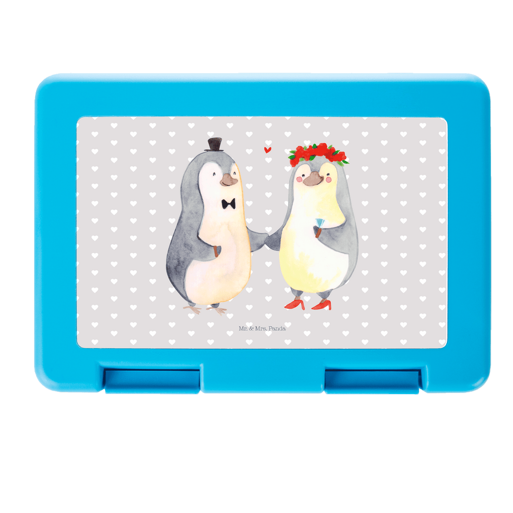 Brotdose Pinguin Heirat Brotbox, Snackbox, Lunch box, Butterbrotdose, Brotzeitbox, Liebe, Partner, Freund, Freundin, Ehemann, Ehefrau, Heiraten, Verlobung, Heiratsantrag, Liebesgeschenk, Jahrestag, Hocheitstag