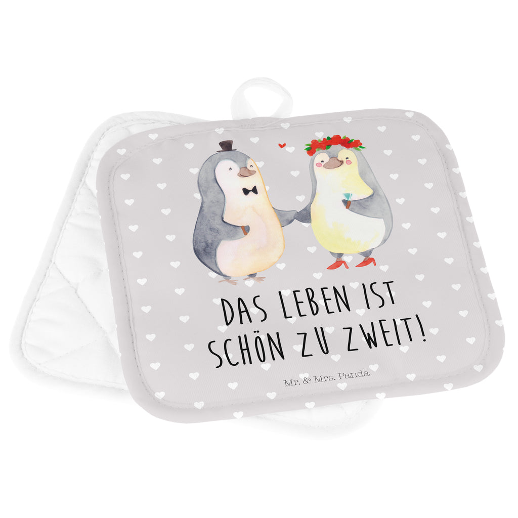 2er Set Topflappen  Pinguin Heirat Topflappen, Topfuntersetzer, Ofenhandschuh, Topflappen Set, Topflappen lustig, Topflappen mit Spruch, Liebe, Partner, Freund, Freundin, Ehemann, Ehefrau, Heiraten, Verlobung, Heiratsantrag, Liebesgeschenk, Jahrestag, Hocheitstag