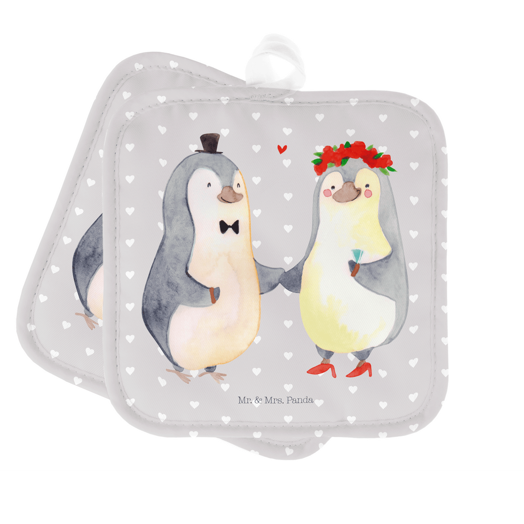 2er Set Topflappen  Pinguin Heirat Topflappen, Topfuntersetzer, Ofenhandschuh, Topflappen Set, Topflappen lustig, Topflappen mit Spruch, Liebe, Partner, Freund, Freundin, Ehemann, Ehefrau, Heiraten, Verlobung, Heiratsantrag, Liebesgeschenk, Jahrestag, Hocheitstag