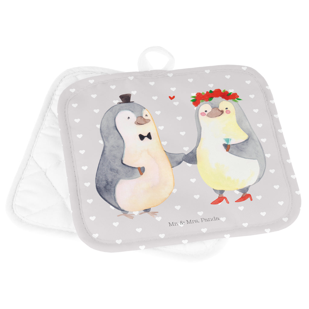 2er Set Topflappen  Pinguin Heirat Topflappen, Topfuntersetzer, Ofenhandschuh, Topflappen Set, Topflappen lustig, Topflappen mit Spruch, Liebe, Partner, Freund, Freundin, Ehemann, Ehefrau, Heiraten, Verlobung, Heiratsantrag, Liebesgeschenk, Jahrestag, Hocheitstag