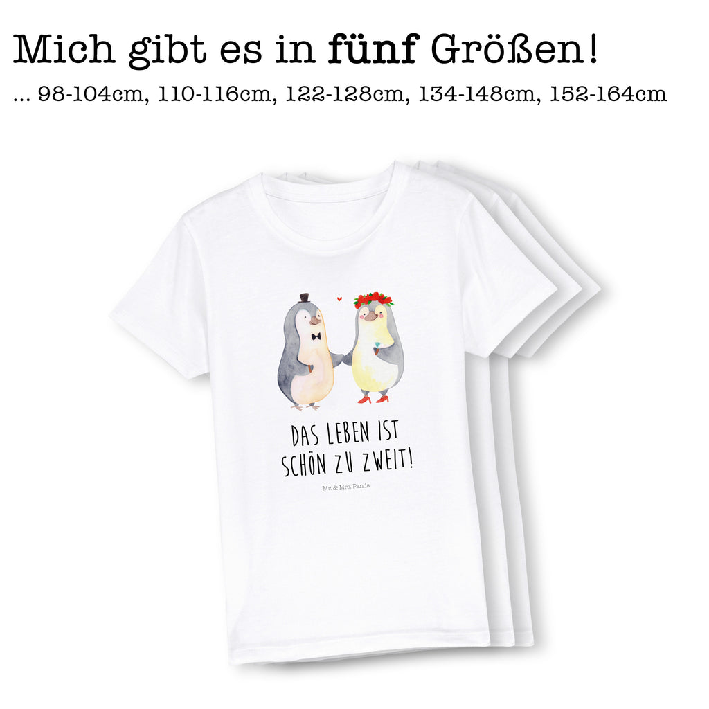 5-6 Jahre Kinder T-Shirt Pinguin Heirat Liebe, Partner, Freund, Freundin, Ehemann, Ehefrau, Heiraten, Verlobung, Heiratsantrag, Liebesgeschenk, Jahrestag, Hocheitstag