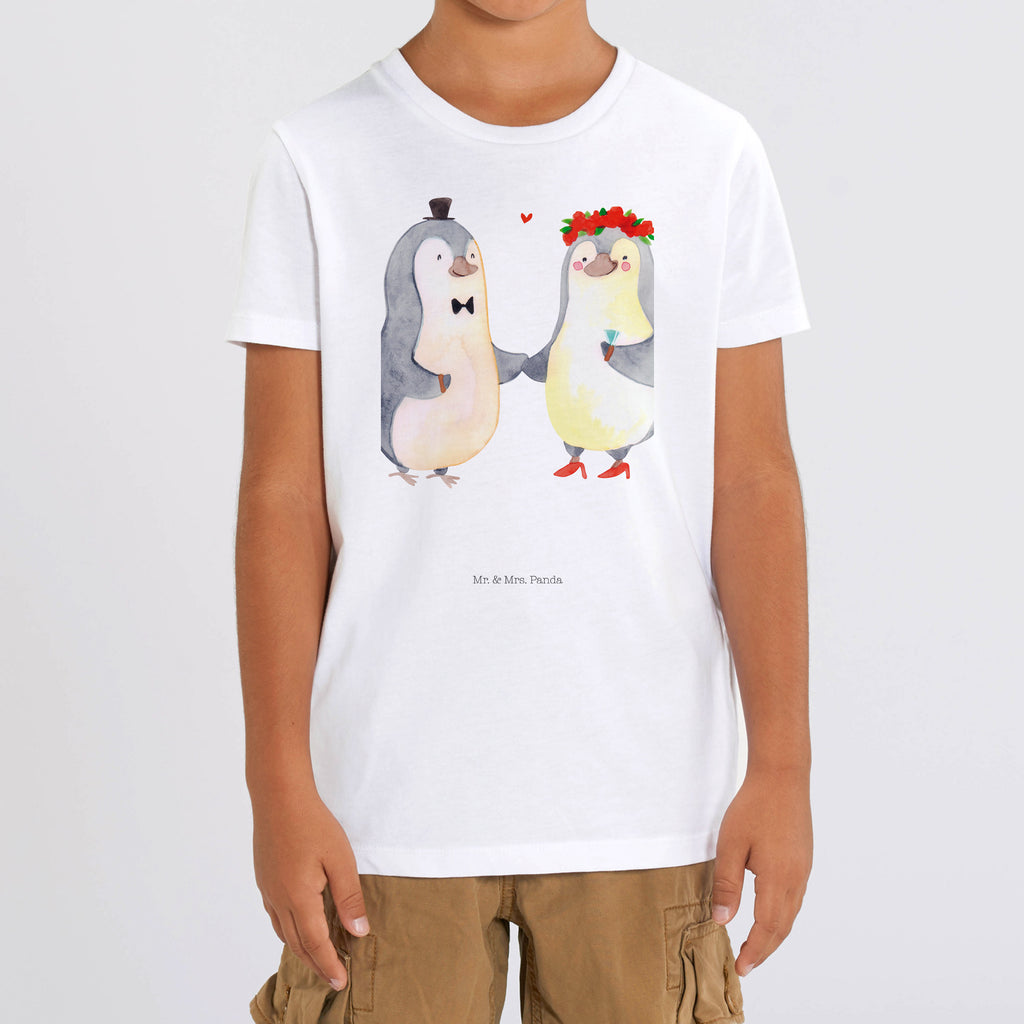 5-6 Jahre Kinder T-Shirt Pinguin Heirat Liebe, Partner, Freund, Freundin, Ehemann, Ehefrau, Heiraten, Verlobung, Heiratsantrag, Liebesgeschenk, Jahrestag, Hocheitstag