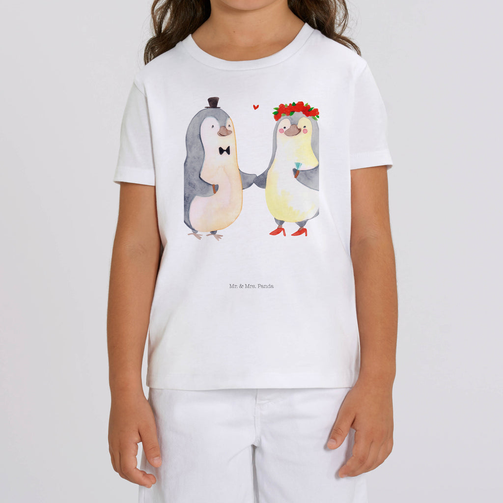 5-6 Jahre Kinder T-Shirt Pinguin Heirat Liebe, Partner, Freund, Freundin, Ehemann, Ehefrau, Heiraten, Verlobung, Heiratsantrag, Liebesgeschenk, Jahrestag, Hocheitstag