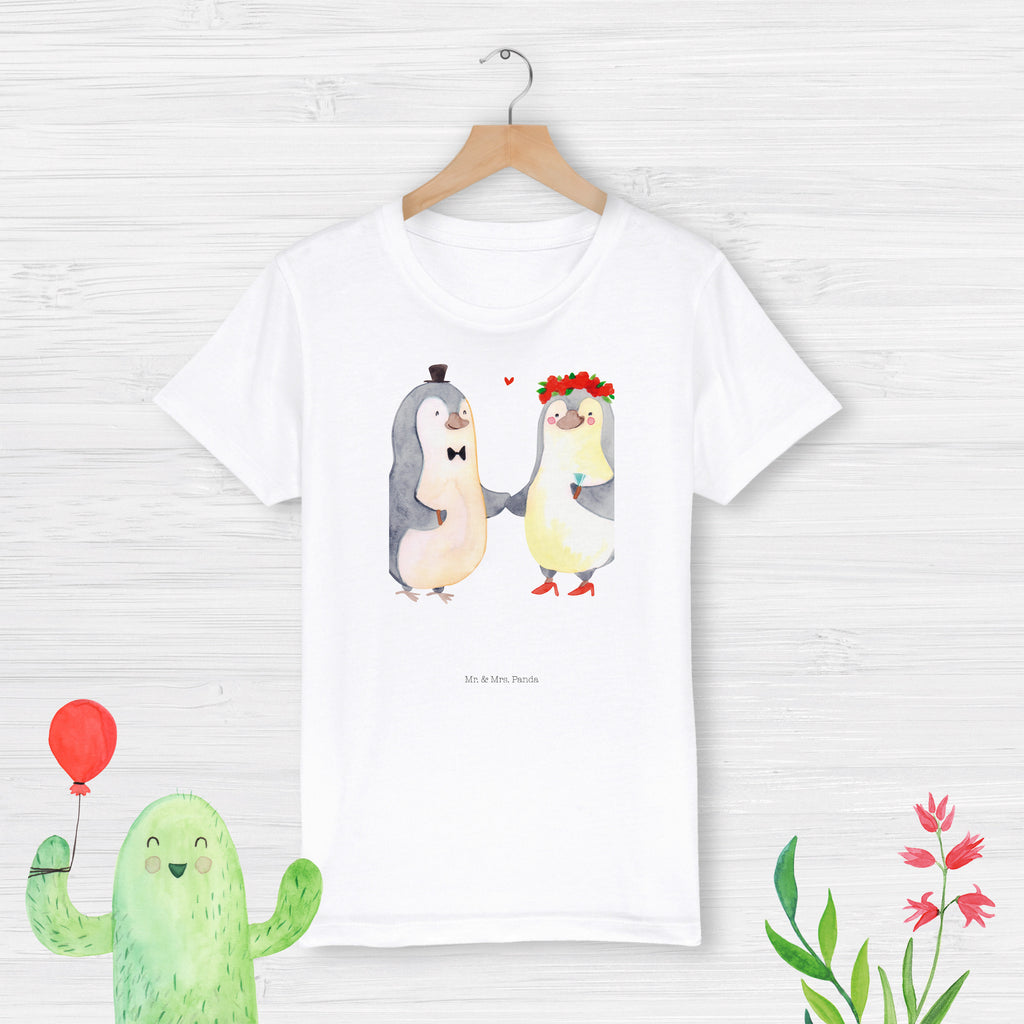 5-6 Jahre Kinder T-Shirt Pinguin Heirat Liebe, Partner, Freund, Freundin, Ehemann, Ehefrau, Heiraten, Verlobung, Heiratsantrag, Liebesgeschenk, Jahrestag, Hocheitstag