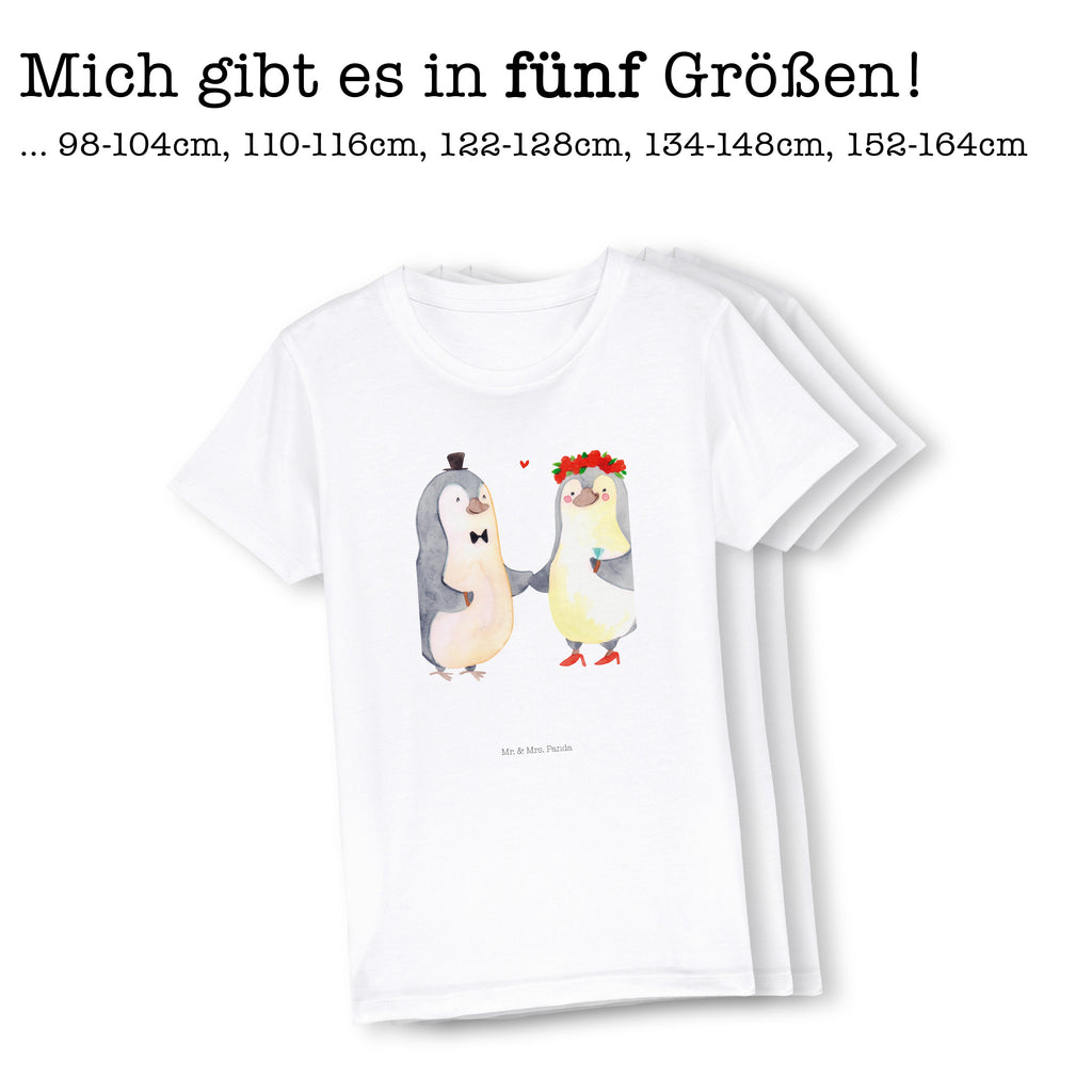 5-6 Jahre Kinder T-Shirt Pinguin Heirat Liebe, Partner, Freund, Freundin, Ehemann, Ehefrau, Heiraten, Verlobung, Heiratsantrag, Liebesgeschenk, Jahrestag, Hocheitstag