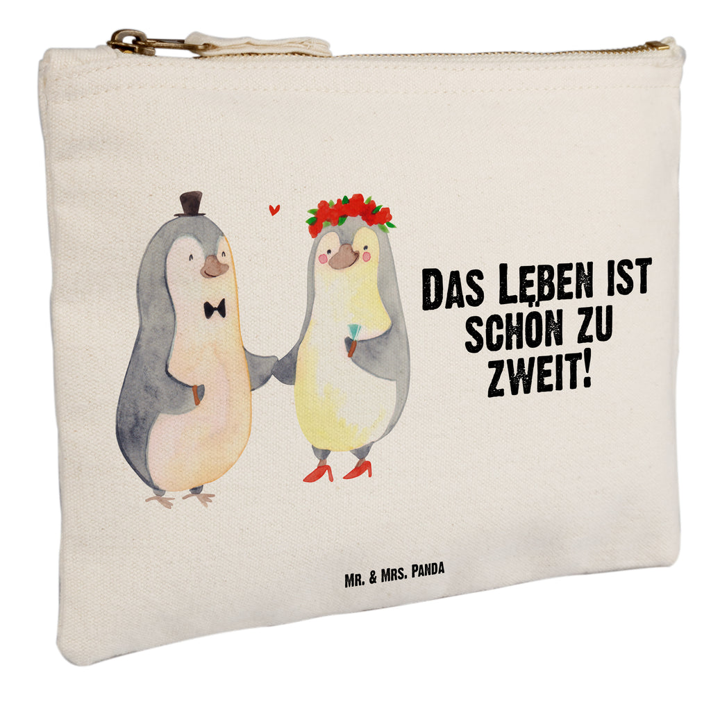 Schminktasche Pinguin Heirat Schminktasche, Kosmetiktasche, Kosmetikbeutel, Stiftemäppchen, Etui, Federmappe, Makeup, XXL, Schminketui, Kosmetiketui, Schlamperetui, Liebe, Partner, Freund, Freundin, Ehemann, Ehefrau, Heiraten, Verlobung, Heiratsantrag, Liebesgeschenk, Jahrestag, Hocheitstag