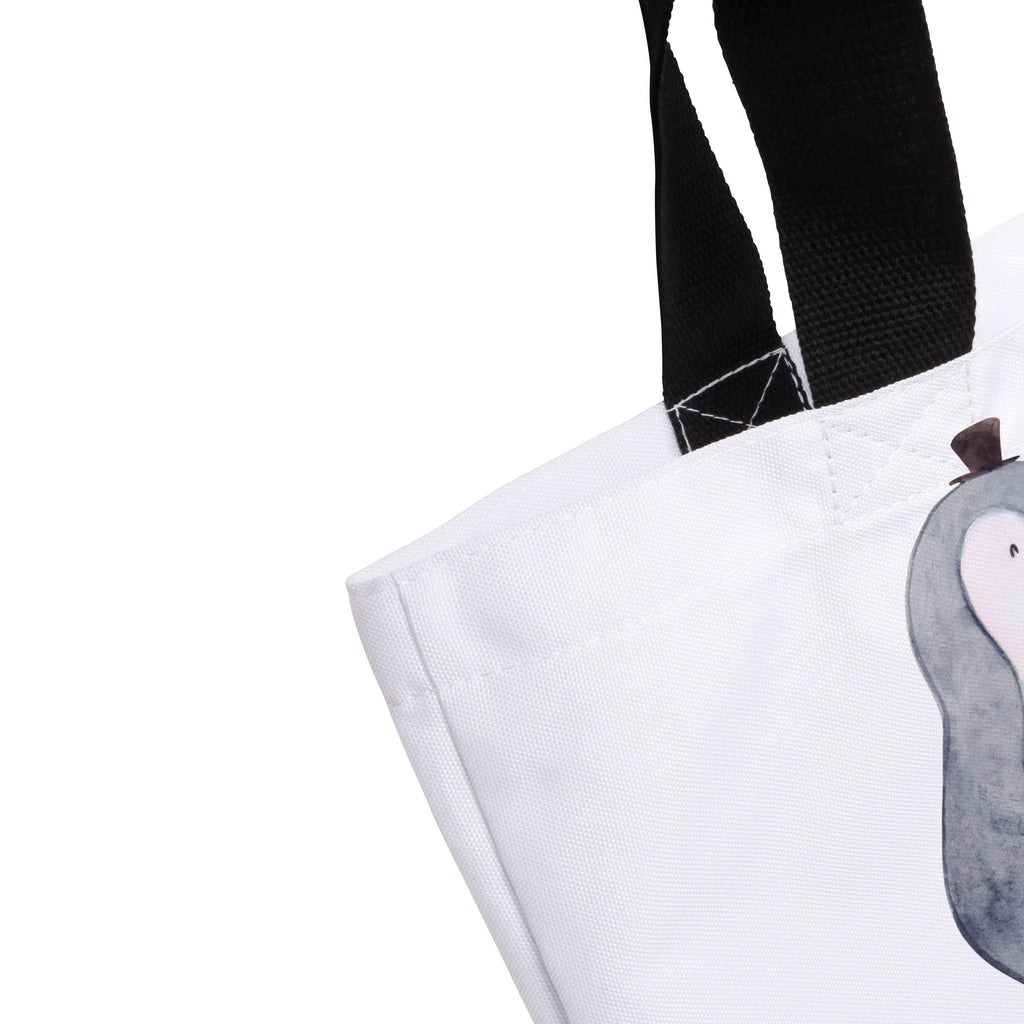 Shopper Pinguin Heirat Beutel, Einkaufstasche, Tasche, Strandtasche, Einkaufsbeutel, Shopper, Schultasche, Freizeittasche, Tragebeutel, Schulbeutel, Alltagstasche, Liebe, Partner, Freund, Freundin, Ehemann, Ehefrau, Heiraten, Verlobung, Heiratsantrag, Liebesgeschenk, Jahrestag, Hocheitstag