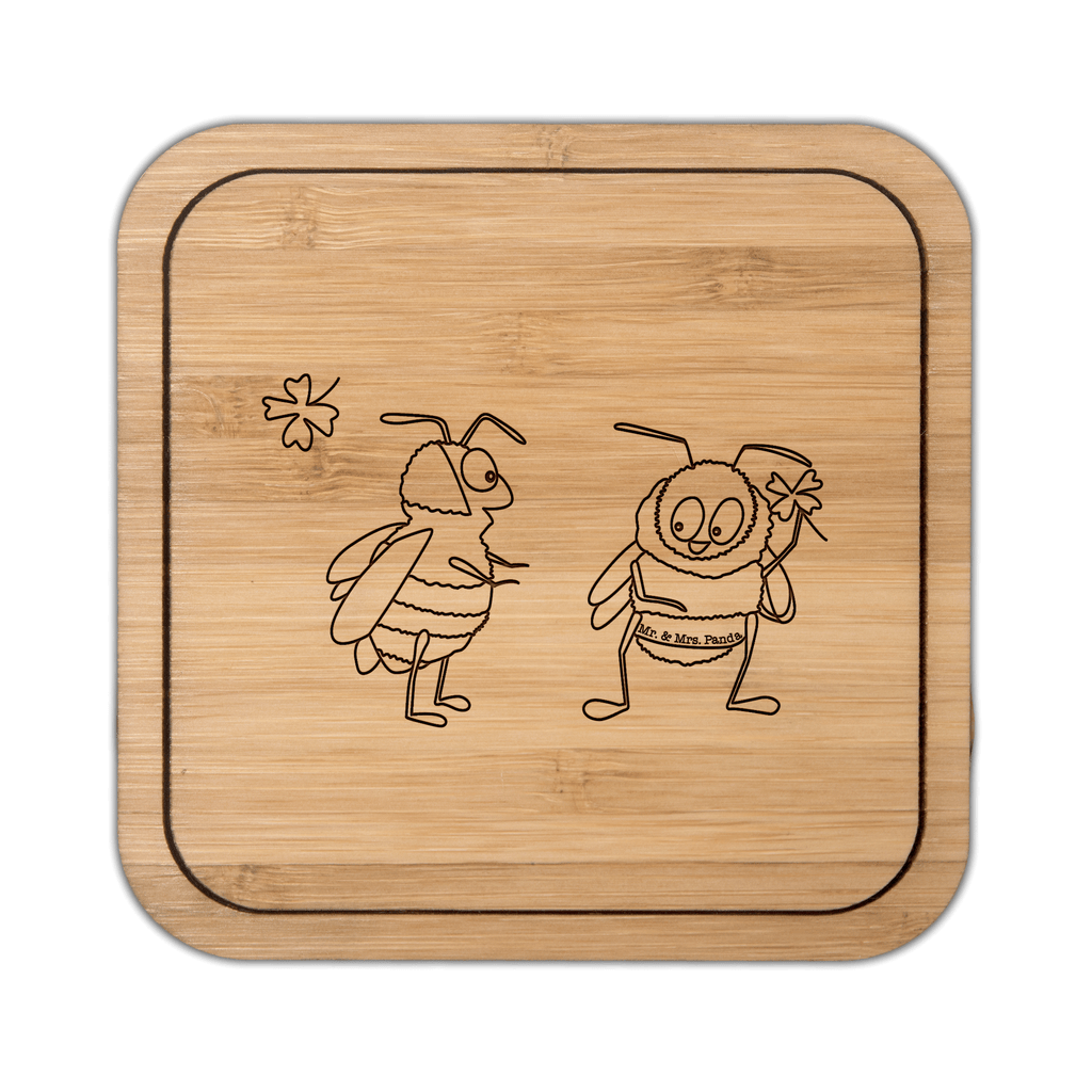 Untersetzer quadratisch Hummeln mit Kleeblatt Untersetzer, Bierdeckel, Glasuntersetzer, Untersetzer Gläser, Getränkeuntersetzer, Tiermotive, Gute Laune, lustige Sprüche, Tiere, Hummel, Biene, Spruch positiv, Biene Deko, Spruch schön, glücklich sein, glücklich werden, Spruch fröhlich