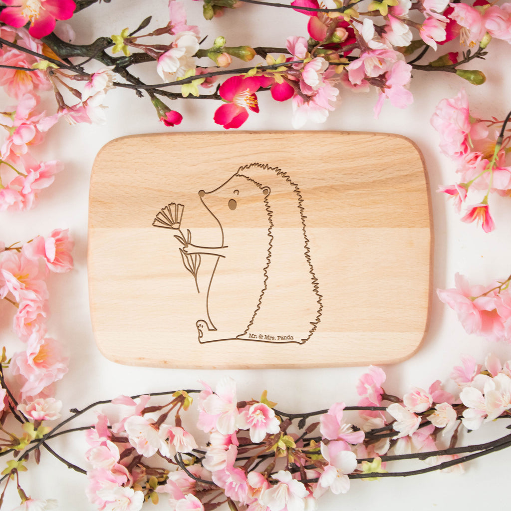 Frühstücksbrett Igel mit Blume Frühstücksbrett, Holzbrett, Schneidebrett, Schneidebrett Holz, Frühstücksbrettchen, Küchenbrett, Tiermotive, Gute Laune, lustige Sprüche, Tiere, Igel, Gute Besserung, Genesungswünsche, Krankheit, Krankenhaus, krank, Besuch