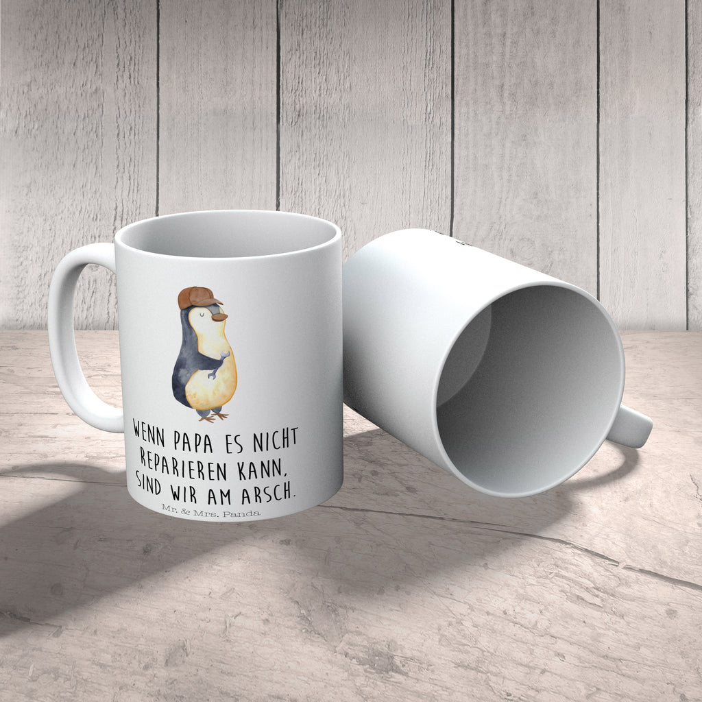 Tasse Wenn Papa es nicht reparieren kann, sind wir am Arsch Papa, Vater, Vatertag, Geschenk Papa, Bester Papa der Welt Becher, Kaffeetasse, Kaffeebecher, Tee, Frühstück, Büro  Familie, Vatertag, Muttertag, Bruder, Schwester, Mama, Papa, Oma, Opa