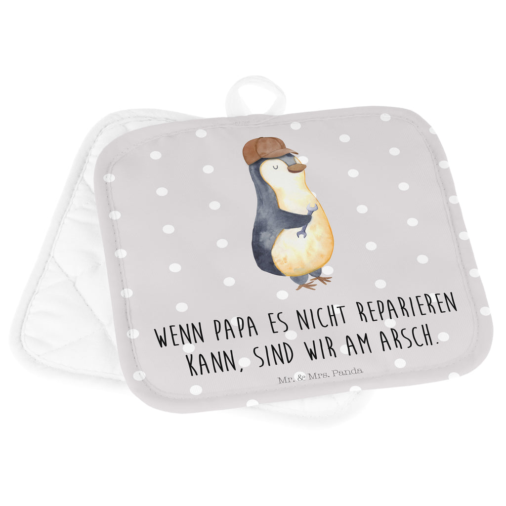 2er Set Topflappen  Wenn Papa es nicht reparieren kann, sind wir am Arsch Topflappen, Topfuntersetzer, Ofenhandschuh, Topflappen Set, Topflappen lustig, Topflappen mit Spruch, Familie, Vatertag, Muttertag, Bruder, Schwester, Mama, Papa, Oma, Opa, Vater, Geschenk Papa, Bester Papa der Welt