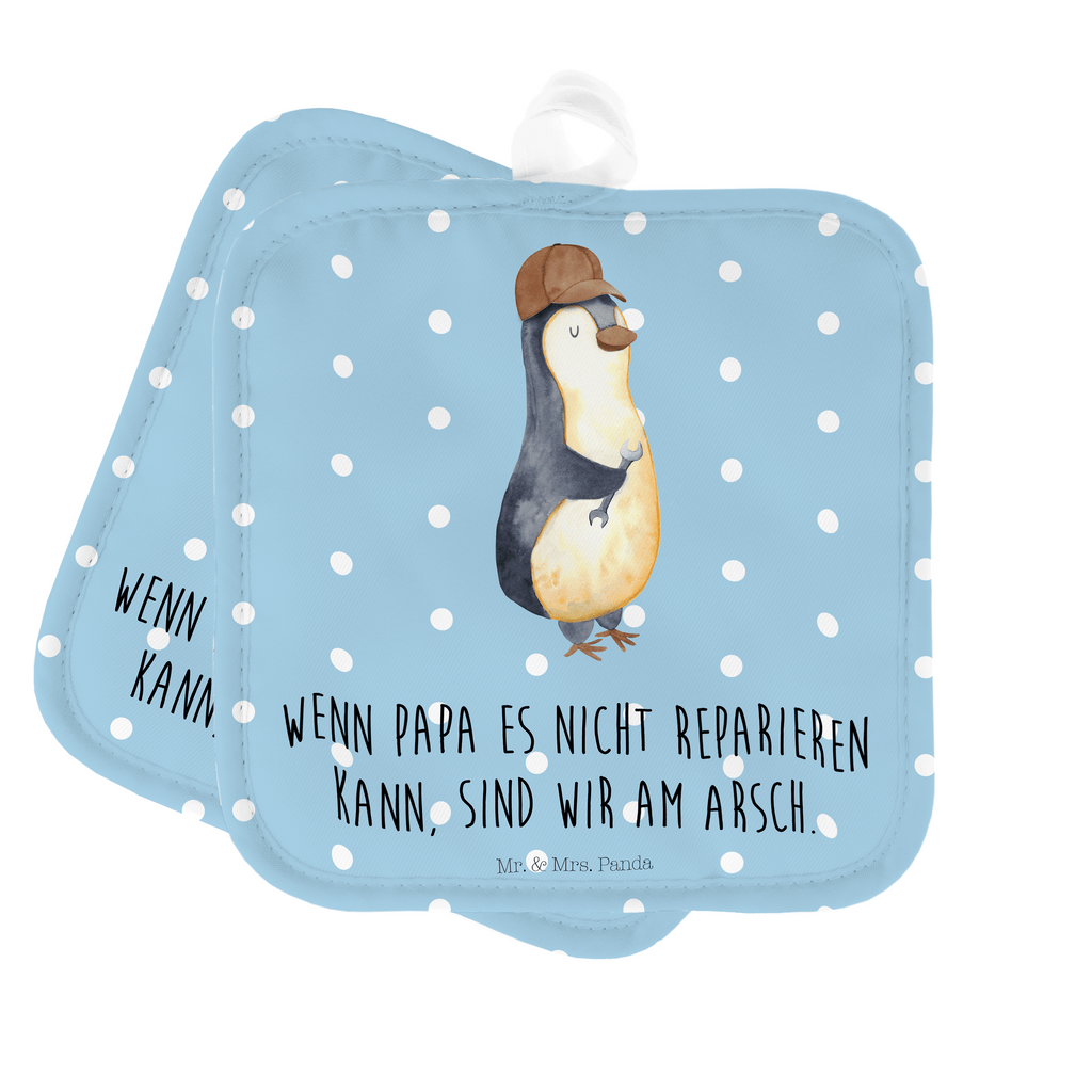 2er Set Topflappen  Wenn Papa es nicht reparieren kann, sind wir am Arsch Topflappen, Topfuntersetzer, Ofenhandschuh, Topflappen Set, Topflappen lustig, Topflappen mit Spruch, Familie, Vatertag, Muttertag, Bruder, Schwester, Mama, Papa, Oma, Opa, Vater, Geschenk Papa, Bester Papa der Welt