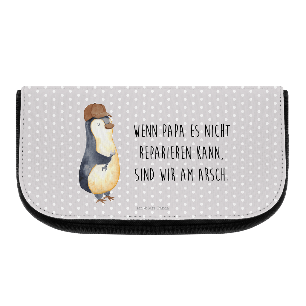 Kosmetiktasche Wenn Papa es nicht reparieren kann, sind wir am Arsch Kosmetikbeutel, Kulturtasche, Kulturbeutel, Schminktasche, Make-Up Tasche, Familie, Vatertag, Muttertag, Bruder, Schwester, Mama, Papa, Oma, Opa, Vater, Geschenk Papa, Bester Papa der Welt
