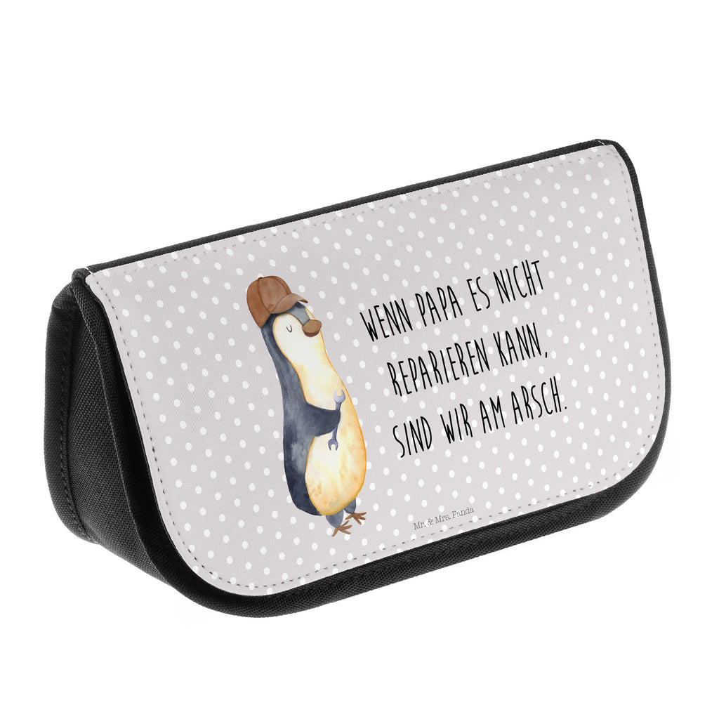 Kosmetiktasche Wenn Papa es nicht reparieren kann, sind wir am Arsch Kosmetikbeutel, Kulturtasche, Kulturbeutel, Schminktasche, Make-Up Tasche, Familie, Vatertag, Muttertag, Bruder, Schwester, Mama, Papa, Oma, Opa, Vater, Geschenk Papa, Bester Papa der Welt