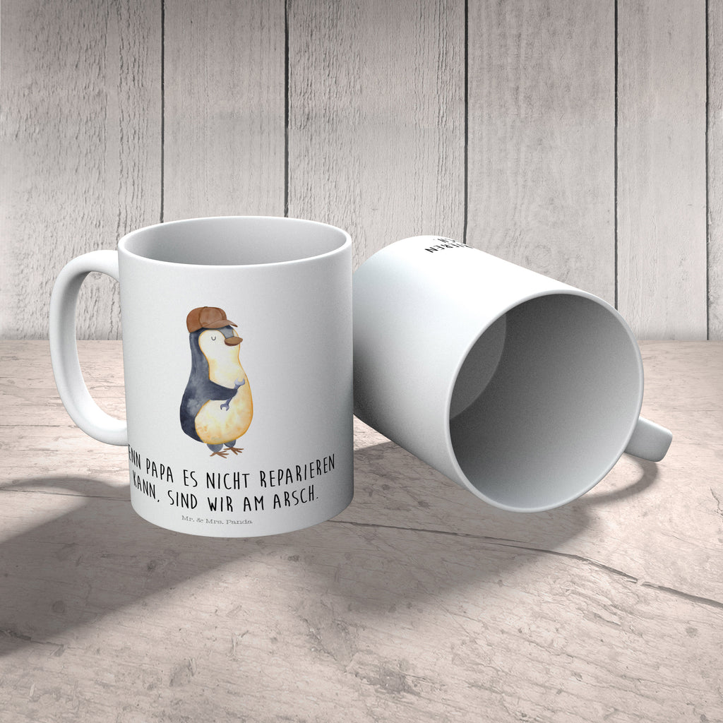 Kindertasse Wenn Papa es nicht reparieren kann, sind wir am Arsch Kunststoff Tasse, Kindergarten, Tasse, Trinkbecher, Camping Becher, Kaffeetasse, Kunststoffbecher, Kindergartenbecher, Outdoorgeschirr, Kunststoffgeschirr, Reisebecher, Reisetasse, Kinderbecher, Familie, Vatertag, Muttertag, Bruder, Schwester, Mama, Papa, Oma, Opa, Vater, Geschenk Papa, Bester Papa der Welt