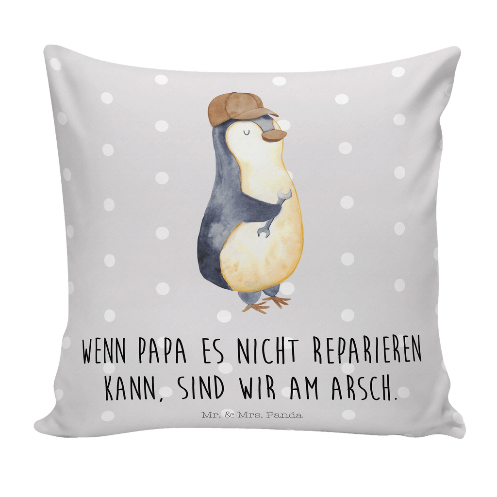 40x40 Kissen Wenn Papa es nicht reparieren kann, sind wir am Arsch Kissenhülle, Kopfkissen, Sofakissen, Dekokissen, Motivkissen, Familie, Vatertag, Muttertag, Bruder, Schwester, Mama, Papa, Oma, Opa, Vater, Geschenk Papa, Bester Papa der Welt