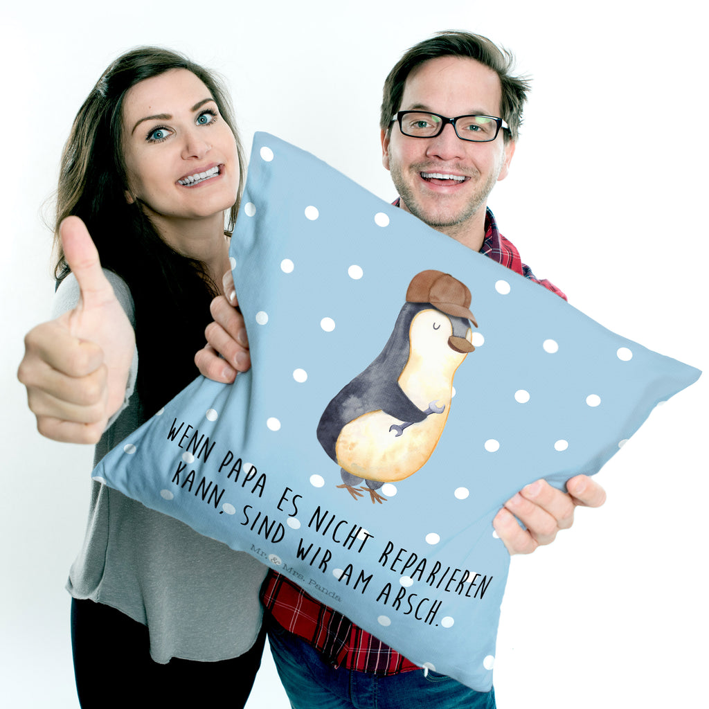 40x40 Kissen Wenn Papa es nicht reparieren kann, sind wir am Arsch Kissenhülle, Kopfkissen, Sofakissen, Dekokissen, Motivkissen, Familie, Vatertag, Muttertag, Bruder, Schwester, Mama, Papa, Oma, Opa, Vater, Geschenk Papa, Bester Papa der Welt