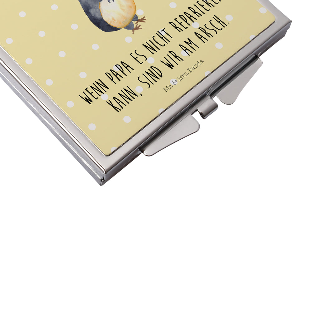 Handtaschenspiegel quadratisch Wenn Papa es nicht reparieren kann, sind wir am Arsch Spiegel, Handtasche, Quadrat, silber, schminken, Schminkspiegel, Familie, Vatertag, Muttertag, Bruder, Schwester, Mama, Papa, Oma, Opa, Vater, Geschenk Papa, Bester Papa der Welt