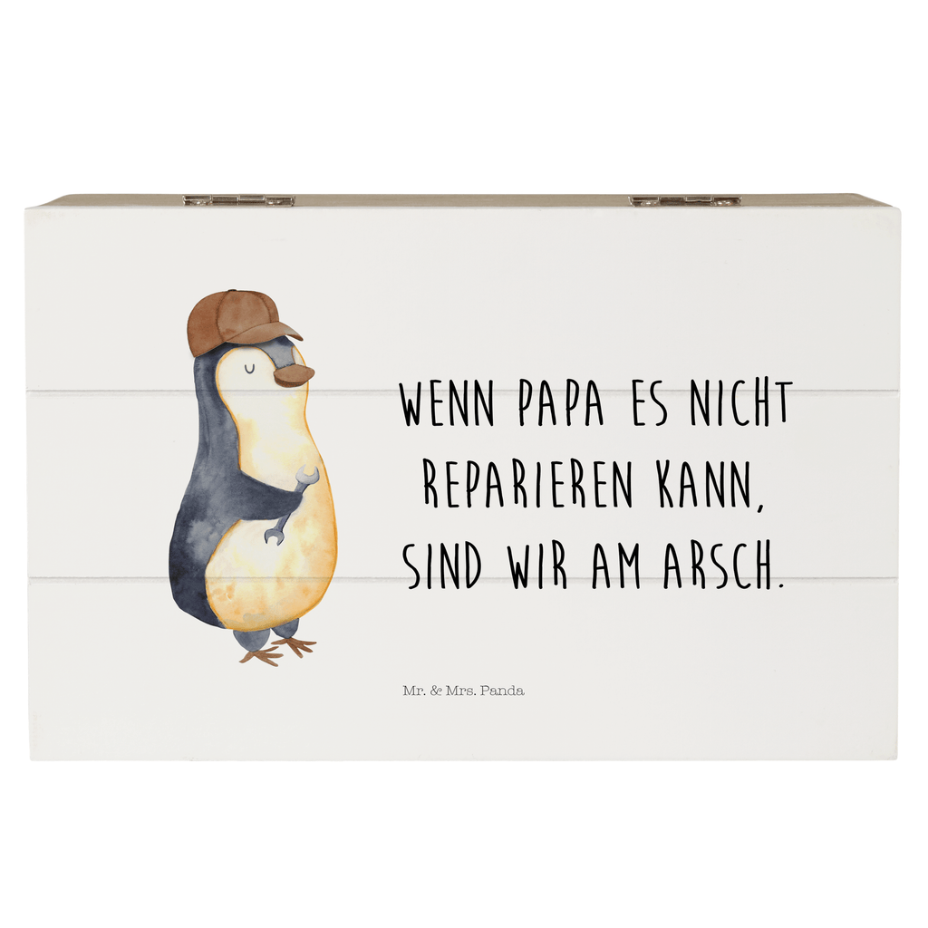 Holzkiste Wenn Papa es nicht reparieren kann, sind wir am Arsch Holzkiste, Kiste, Schatzkiste, Truhe, Schatulle, XXL, Erinnerungsbox, Erinnerungskiste, Dekokiste, Aufbewahrungsbox, Familie, Vatertag, Muttertag, Bruder, Schwester, Mama, Papa, Oma, Opa, Vater, Geschenk Papa, Bester Papa der Welt