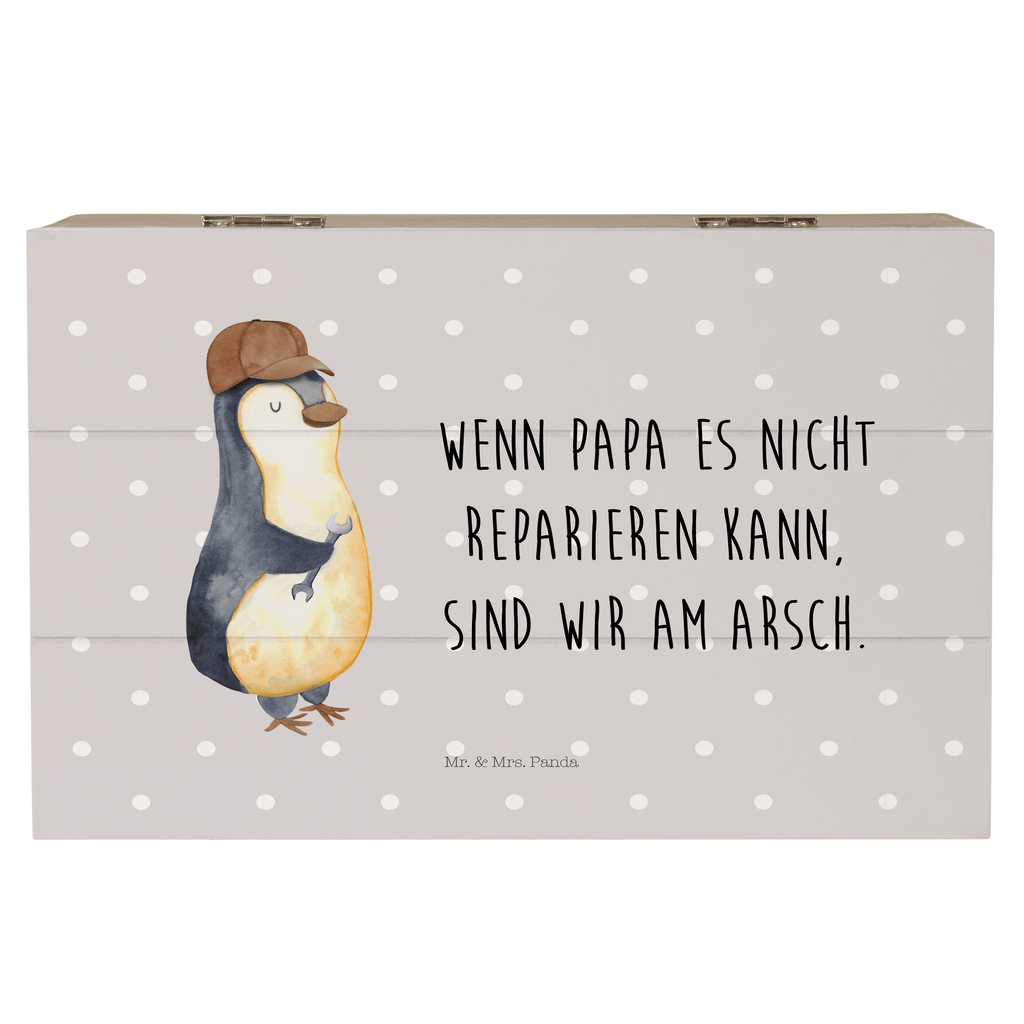 Holzkiste Wenn Papa es nicht reparieren kann, sind wir am Arsch Holzkiste, Kiste, Schatzkiste, Truhe, Schatulle, XXL, Erinnerungsbox, Erinnerungskiste, Dekokiste, Aufbewahrungsbox, Familie, Vatertag, Muttertag, Bruder, Schwester, Mama, Papa, Oma, Opa, Vater, Geschenk Papa, Bester Papa der Welt