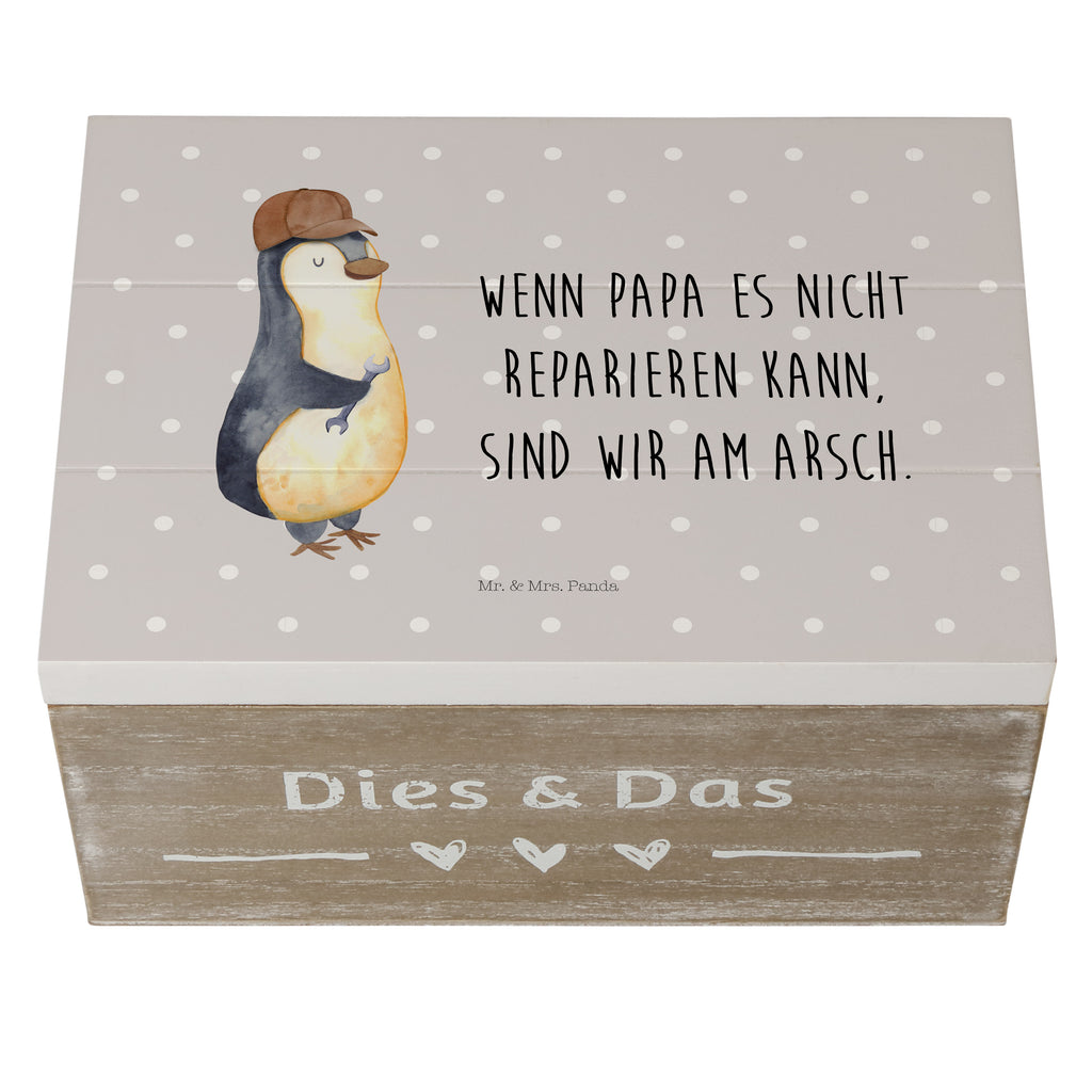 Holzkiste Wenn Papa es nicht reparieren kann, sind wir am Arsch Holzkiste, Kiste, Schatzkiste, Truhe, Schatulle, XXL, Erinnerungsbox, Erinnerungskiste, Dekokiste, Aufbewahrungsbox, Familie, Vatertag, Muttertag, Bruder, Schwester, Mama, Papa, Oma, Opa, Vater, Geschenk Papa, Bester Papa der Welt