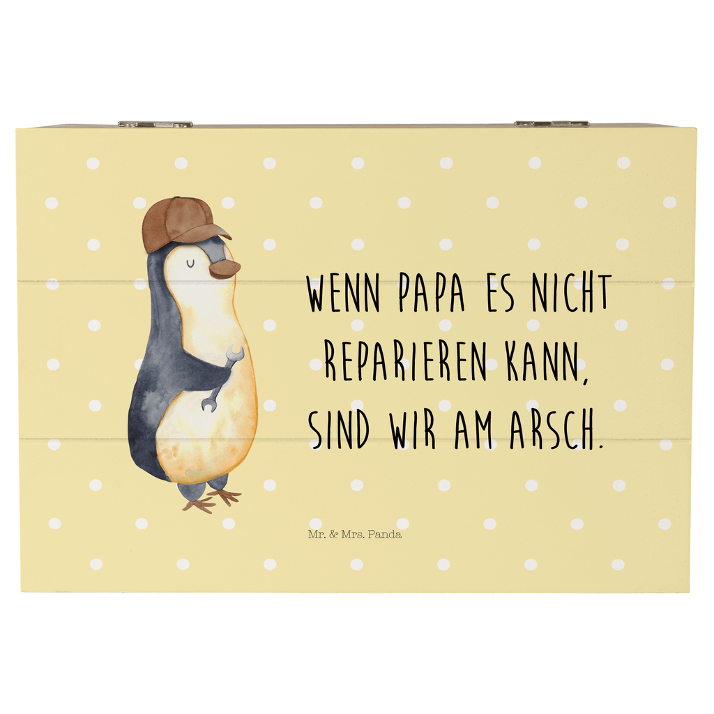 Holzkiste Wenn Papa es nicht reparieren kann, sind wir am Arsch Holzkiste, Kiste, Schatzkiste, Truhe, Schatulle, XXL, Erinnerungsbox, Erinnerungskiste, Dekokiste, Aufbewahrungsbox, Familie, Vatertag, Muttertag, Bruder, Schwester, Mama, Papa, Oma, Opa, Vater, Geschenk Papa, Bester Papa der Welt